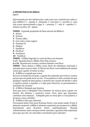 Celebrando as escrituras: Uma coletânea de recursos para vivermos e celebrarmos a Bíblia Sagrada — page 193