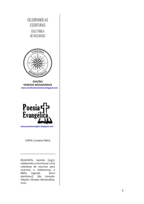 Celebrando as escrituras: Uma coletânea de recursos para vivermos e celebrarmos a Bíblia Sagrada — page 3