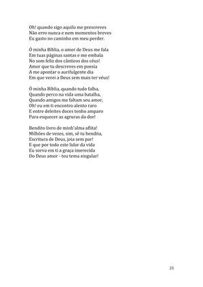 Celebrando as escrituras: Uma coletânea de recursos para vivermos e celebrarmos a Bíblia Sagrada — page 21