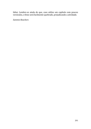 Celebrando as escrituras: Uma coletânea de recursos para vivermos e celebrarmos a Bíblia Sagrada — page 201