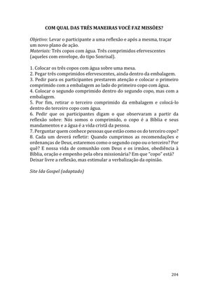 Celebrando as escrituras: Uma coletânea de recursos para vivermos e celebrarmos a Bíblia Sagrada — page 204