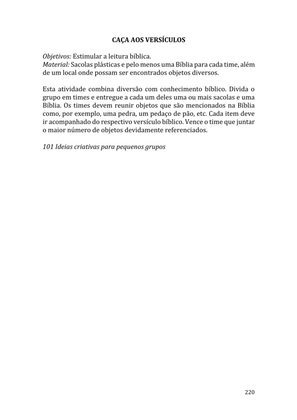 Celebrando as escrituras: Uma coletânea de recursos para vivermos e celebrarmos a Bíblia Sagrada — page 220