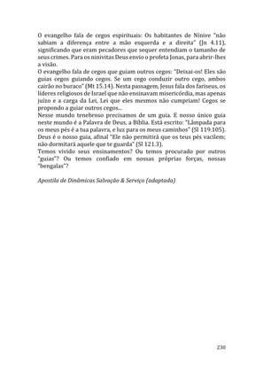 Celebrando as escrituras: Uma coletânea de recursos para vivermos e celebrarmos a Bíblia Sagrada — page 230