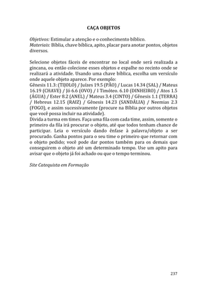 Celebrando as escrituras: Uma coletânea de recursos para vivermos e celebrarmos a Bíblia Sagrada — page 237