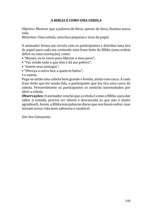 Celebrando as escrituras: Uma coletânea de recursos para vivermos e celebrarmos a Bíblia Sagrada — page 248