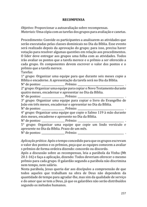 Celebrando as escrituras: Uma coletânea de recursos para vivermos e celebrarmos a Bíblia Sagrada — page 257