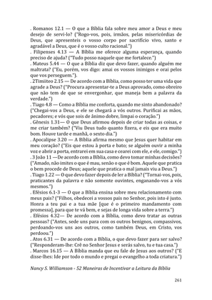 Celebrando as escrituras: Uma coletânea de recursos para vivermos e celebrarmos a Bíblia Sagrada — page 261
