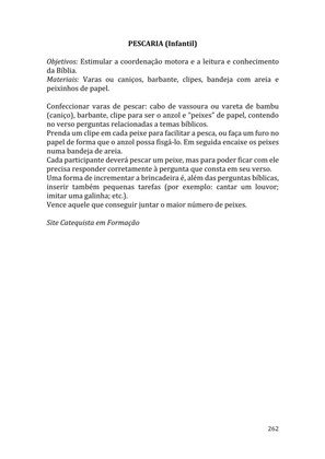 Celebrando as escrituras: Uma coletânea de recursos para vivermos e celebrarmos a Bíblia Sagrada — page 262