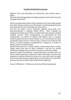 Celebrando as escrituras: Uma coletânea de recursos para vivermos e celebrarmos a Bíblia Sagrada — page 265