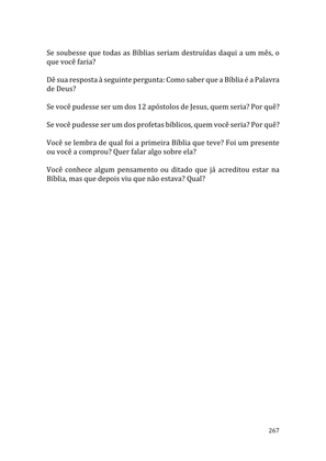 Celebrando as escrituras: Uma coletânea de recursos para vivermos e celebrarmos a Bíblia Sagrada — page 267