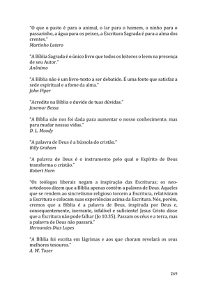 Celebrando as escrituras: Uma coletânea de recursos para vivermos e celebrarmos a Bíblia Sagrada — page 269