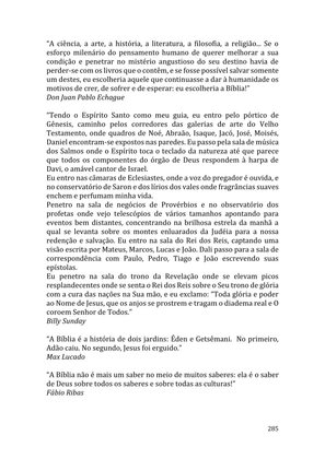 Celebrando as escrituras: Uma coletânea de recursos para vivermos e celebrarmos a Bíblia Sagrada — page 285