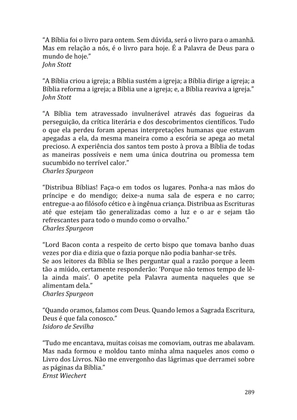 Celebrando as escrituras: Uma coletânea de recursos para vivermos e celebrarmos a Bíblia Sagrada — page 289
