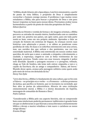Celebrando as escrituras: Uma coletânea de recursos para vivermos e celebrarmos a Bíblia Sagrada — page 292