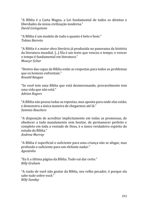 Celebrando as escrituras: Uma coletânea de recursos para vivermos e celebrarmos a Bíblia Sagrada — page 293