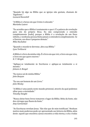 Celebrando as escrituras: Uma coletânea de recursos para vivermos e celebrarmos a Bíblia Sagrada — page 295