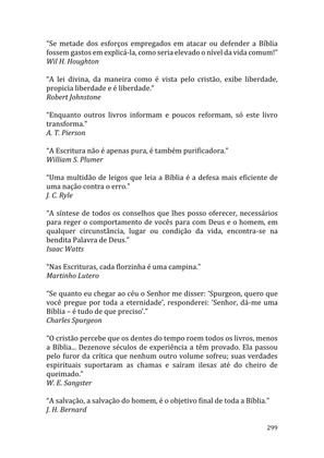 Celebrando as escrituras: Uma coletânea de recursos para vivermos e celebrarmos a Bíblia Sagrada — page 299