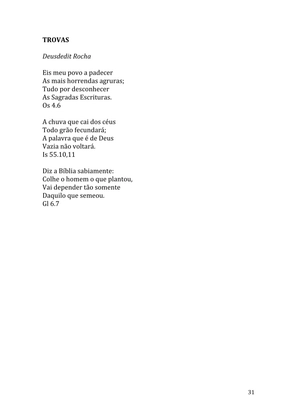 Celebrando as escrituras: Uma coletânea de recursos para vivermos e celebrarmos a Bíblia Sagrada — page 31