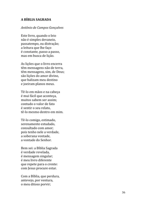 Celebrando as escrituras: Uma coletânea de recursos para vivermos e celebrarmos a Bíblia Sagrada — page 36