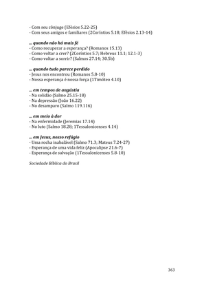 Celebrando as escrituras: Uma coletânea de recursos para vivermos e celebrarmos a Bíblia Sagrada — page 363