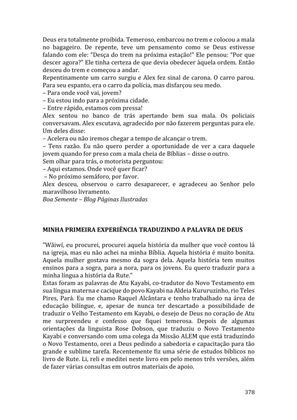 Celebrando as escrituras: Uma coletânea de recursos para vivermos e celebrarmos a Bíblia Sagrada — page 378