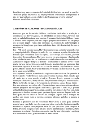 Celebrando as escrituras: Uma coletânea de recursos para vivermos e celebrarmos a Bíblia Sagrada — page 380