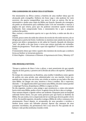 Celebrando as escrituras: Uma coletânea de recursos para vivermos e celebrarmos a Bíblia Sagrada — page 382