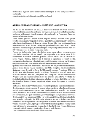 Celebrando as escrituras: Uma coletânea de recursos para vivermos e celebrarmos a Bíblia Sagrada — page 395
