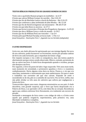 Celebrando as escrituras: Uma coletânea de recursos para vivermos e celebrarmos a Bíblia Sagrada — page 400