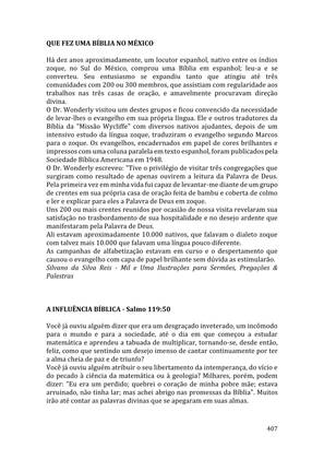 Celebrando as escrituras: Uma coletânea de recursos para vivermos e celebrarmos a Bíblia Sagrada — page 407