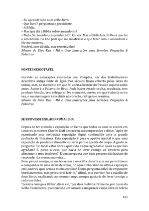 Celebrando as escrituras: Uma coletânea de recursos para vivermos e celebrarmos a Bíblia Sagrada — page 423