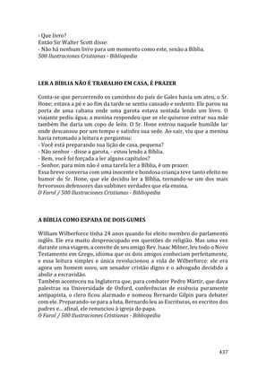 Celebrando as escrituras: Uma coletânea de recursos para vivermos e celebrarmos a Bíblia Sagrada — page 437