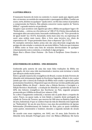 Celebrando as escrituras: Uma coletânea de recursos para vivermos e celebrarmos a Bíblia Sagrada — page 443
