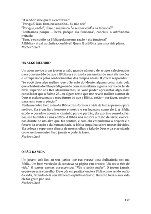 Celebrando as escrituras: Uma coletânea de recursos para vivermos e celebrarmos a Bíblia Sagrada — page 449