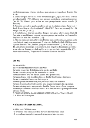 Celebrando as escrituras: Uma coletânea de recursos para vivermos e celebrarmos a Bíblia Sagrada — page 468