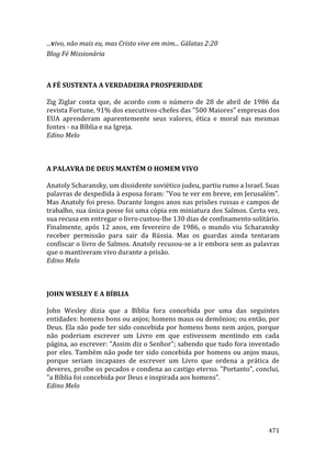 Celebrando as escrituras: Uma coletânea de recursos para vivermos e celebrarmos a Bíblia Sagrada — page 471