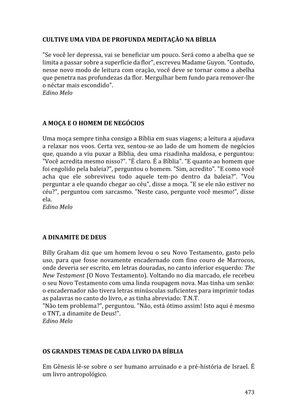 Celebrando as escrituras: Uma coletânea de recursos para vivermos e celebrarmos a Bíblia Sagrada — page 473