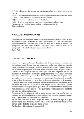 Celebrando as escrituras: Uma coletânea de recursos para vivermos e celebrarmos a Bíblia Sagrada — page 476