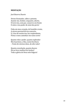 Celebrando as escrituras: Uma coletânea de recursos para vivermos e celebrarmos a Bíblia Sagrada — page 49