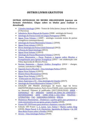Celebrando as escrituras: Uma coletânea de recursos para vivermos e celebrarmos a Bíblia Sagrada — page 509