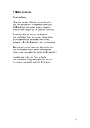 Celebrando as escrituras: Uma coletânea de recursos para vivermos e celebrarmos a Bíblia Sagrada — page 53