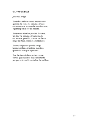 Celebrando as escrituras: Uma coletânea de recursos para vivermos e celebrarmos a Bíblia Sagrada — page 57