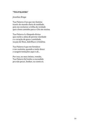 Celebrando as escrituras: Uma coletânea de recursos para vivermos e celebrarmos a Bíblia Sagrada — page 59