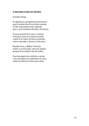 Celebrando as escrituras: Uma coletânea de recursos para vivermos e celebrarmos a Bíblia Sagrada — page 60