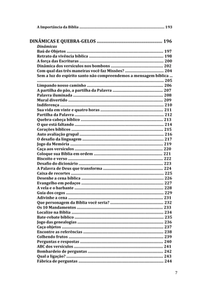 Celebrando as escrituras: Uma coletânea de recursos para vivermos e celebrarmos a Bíblia Sagrada — page 7