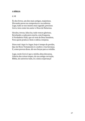 Celebrando as escrituras: Uma coletânea de recursos para vivermos e celebrarmos a Bíblia Sagrada — page 67