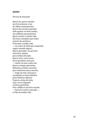 Celebrando as escrituras: Uma coletânea de recursos para vivermos e celebrarmos a Bíblia Sagrada — page 80