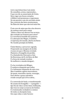 Celebrando as escrituras: Uma coletânea de recursos para vivermos e celebrarmos a Bíblia Sagrada — page 85