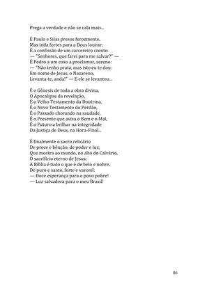Celebrando as escrituras: Uma coletânea de recursos para vivermos e celebrarmos a Bíblia Sagrada — page 86