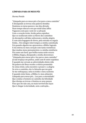 Celebrando as escrituras: Uma coletânea de recursos para vivermos e celebrarmos a Bíblia Sagrada — page 89